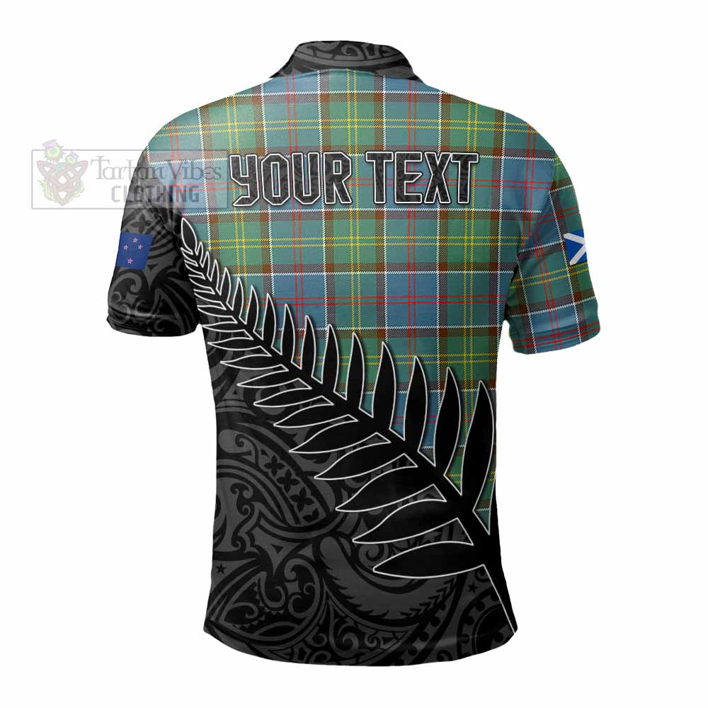 Colville Crest Tartan Polo Shirt with New Zealand Silver Fern Half Style