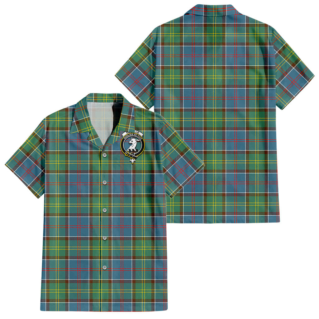 colville-tartan-short-sleeve-button-down-shirt-with-family-crest