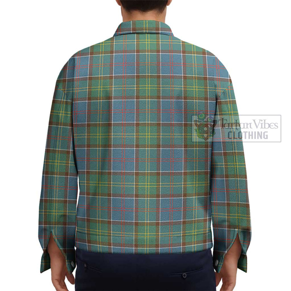 Colville Tartan Unisex Lapel Cotton Jacket - Tartan Vibes Clothing