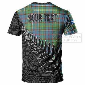 Colville Crest Tartan T-Shirt with New Zealand Silver Fern Half Style