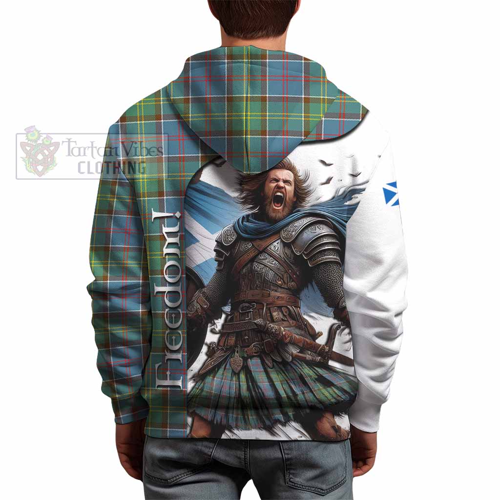 Tartan Vibes Clothing Colville Crest Tartan Hoodie Inspired by the Freedom of Scottish Warrior