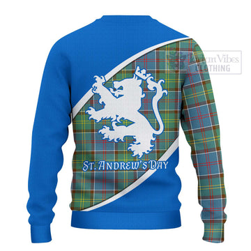 Colville Family Crest Tartan Ugly Sweater Celebrate Saint Andrew's Day in Style