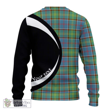 Colville Tartan Ugly Sweater with Family Crest Circle Style