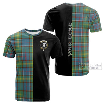 Colville Tartan Cotton T-shirt with Family Crest and Half Of Me Style