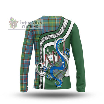 Colville Tartan Long Sleeve T-Shirt with Epic Bagpipe Style