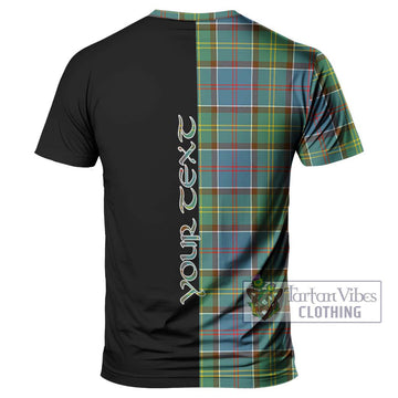 Colville Tartan T-Shirt with Family Crest and Half Of Me Style