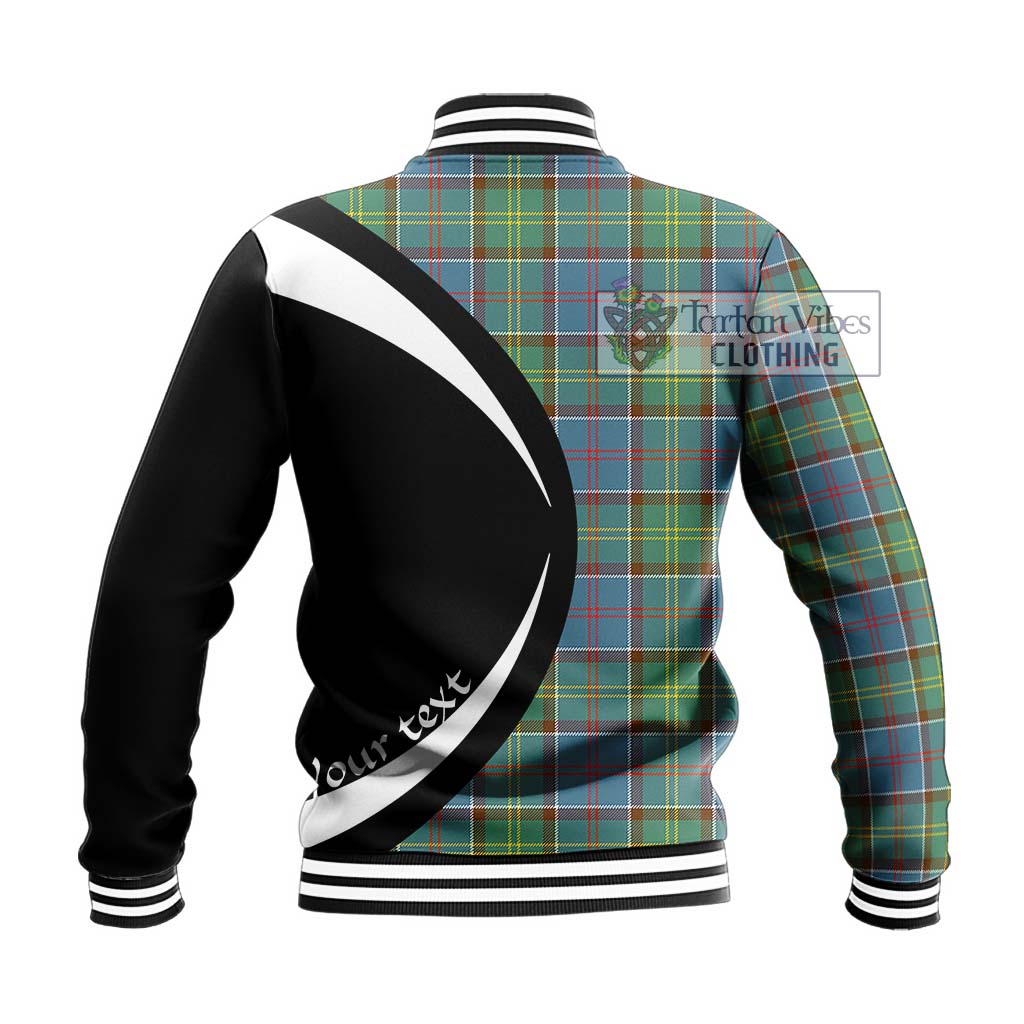 Colville Tartan Baseball Jacket with Family Crest Circle Style - Tartan Vibes Clothing