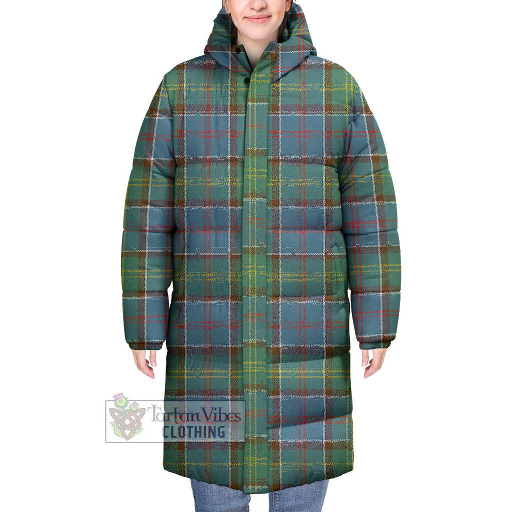 Tartan Vibes Clothing Colville Tartan Long Down Jacket