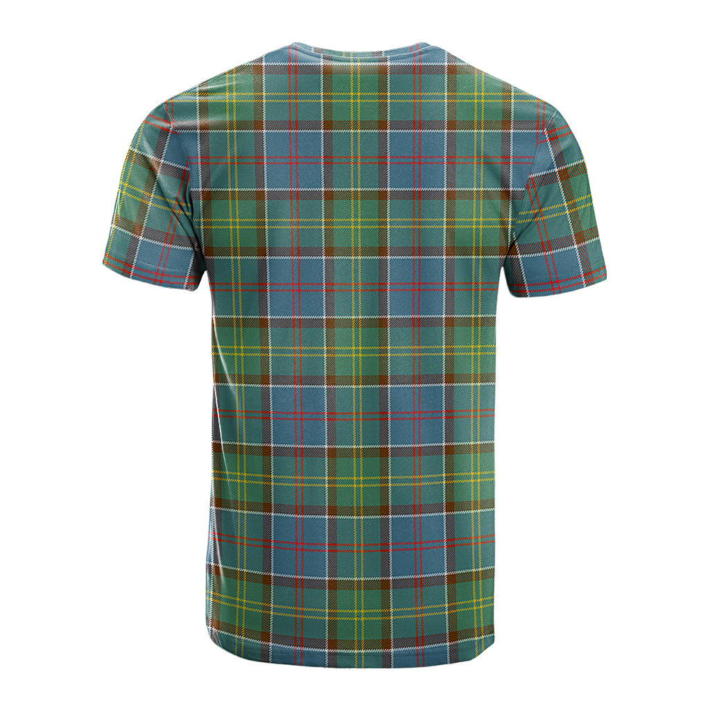 Colville Tartan T-Shirt with Family Crest - Tartan Vibes Clothing