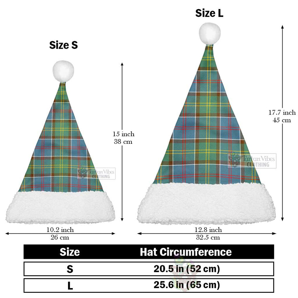 Tartan Vibes Clothing Colville Tartan Christmas Santa Hats