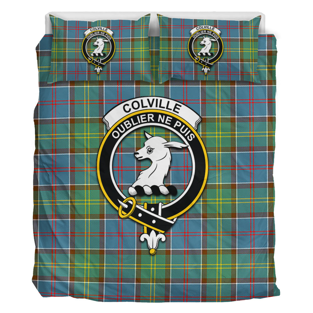 colville-tartan-bedding-set-with-family-crest