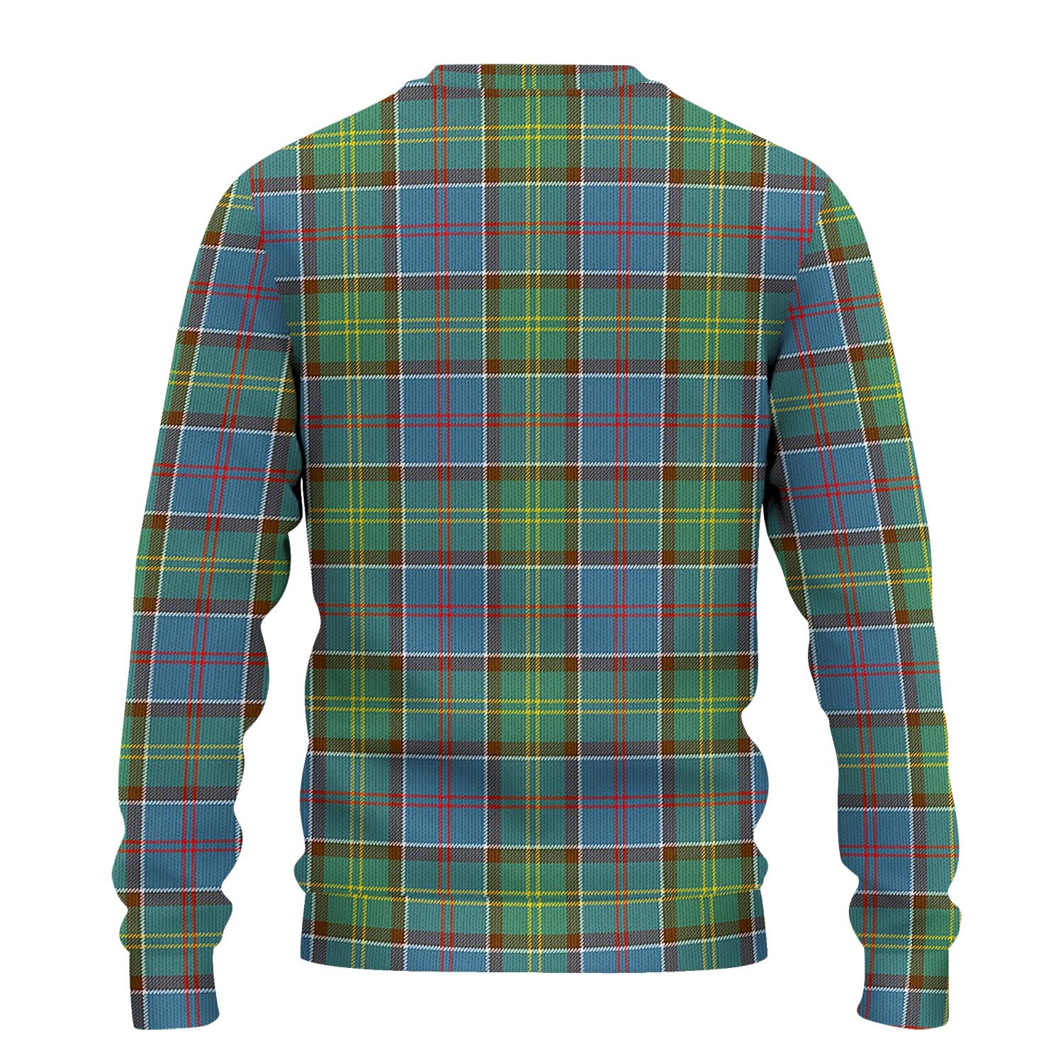 Colville Tartan Knitted Sweater with Family Crest - Tartanvibesclothing