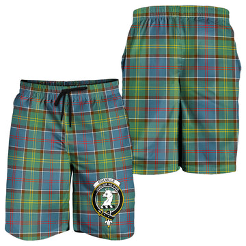 Colville Tartan Mens Shorts with Family Crest