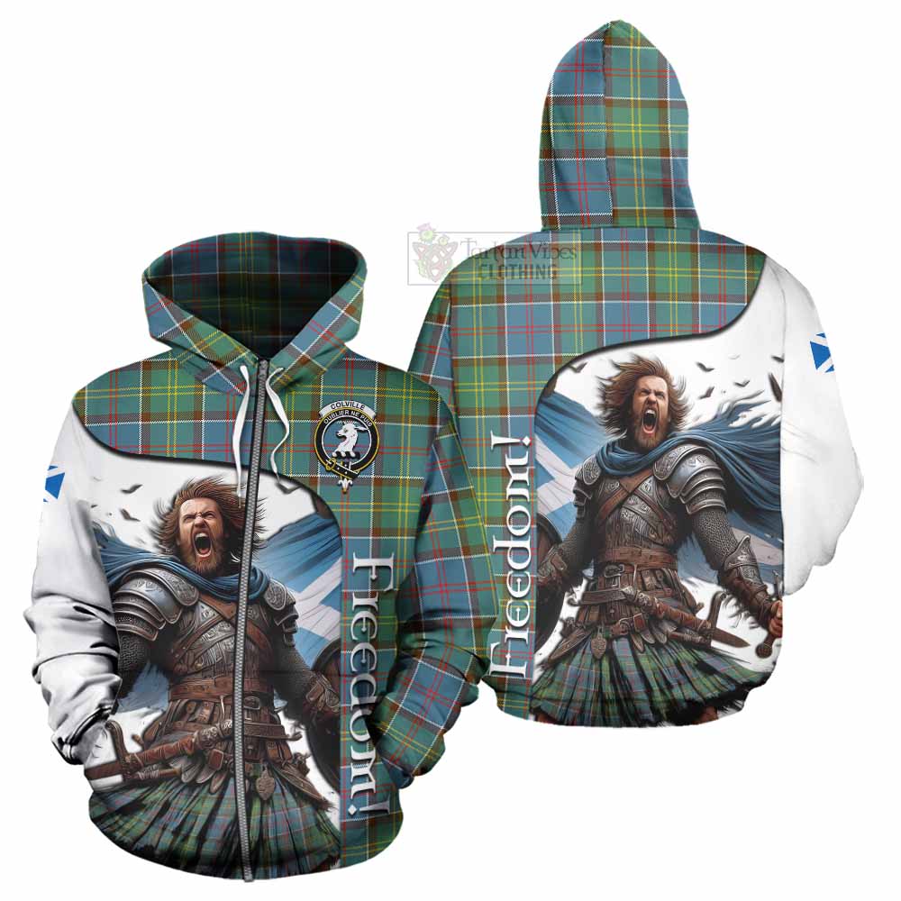 Tartan Vibes Clothing Colville Crest Tartan Hoodie Inspired by the Freedom of Scottish Warrior