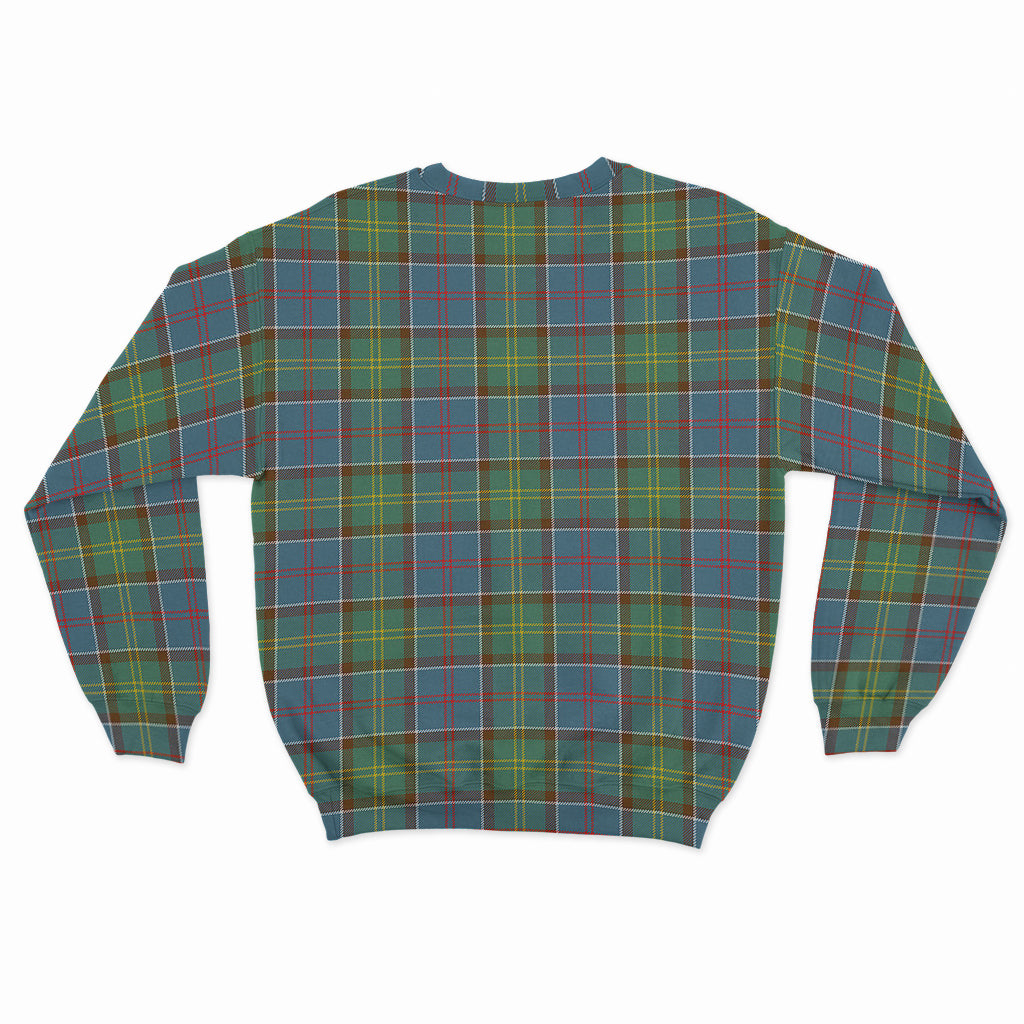 Colville Tartan Sweatshirt with Family Crest - Tartan Vibes Clothing