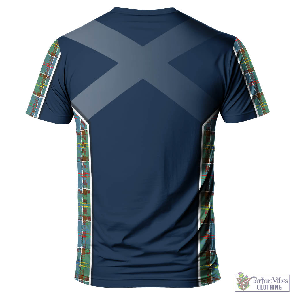 Tartan Vibes Clothing Colville Tartan T-Shirt with Family Crest and Scottish Thistle Vibes Sport Style