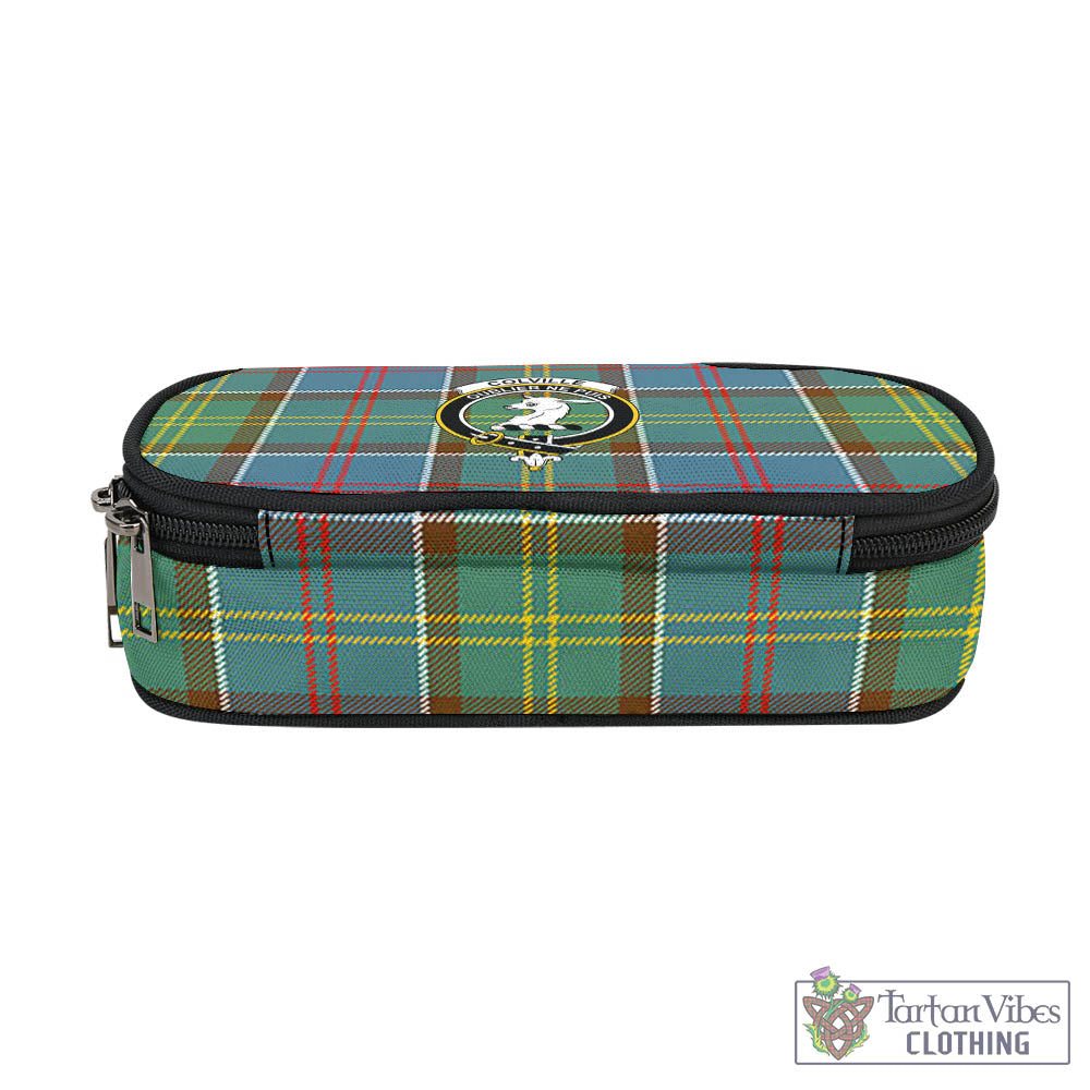 Tartan Vibes Clothing Colville Tartan Pen and Pencil Case with Family Crest