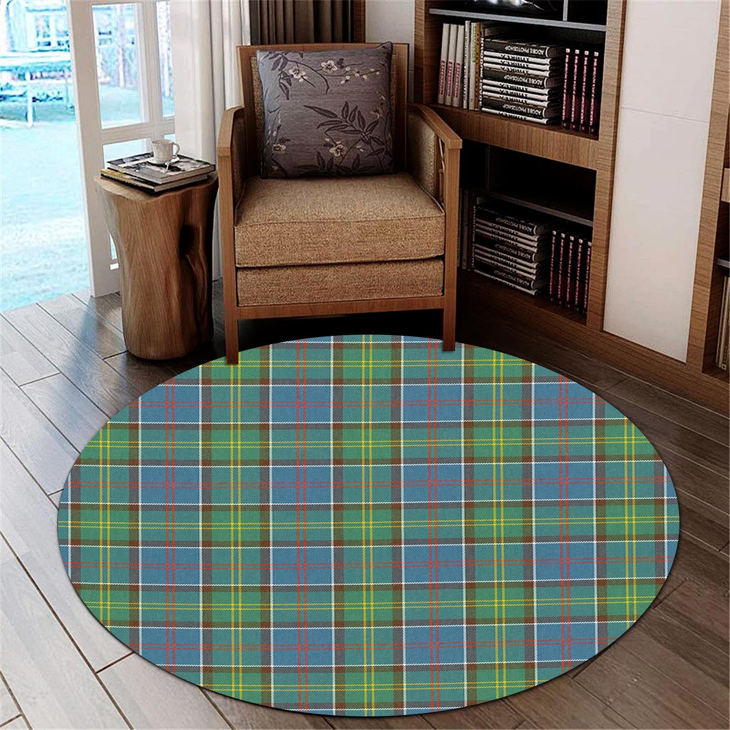 Colville Tartan Round Rug - Tartanvibesclothing