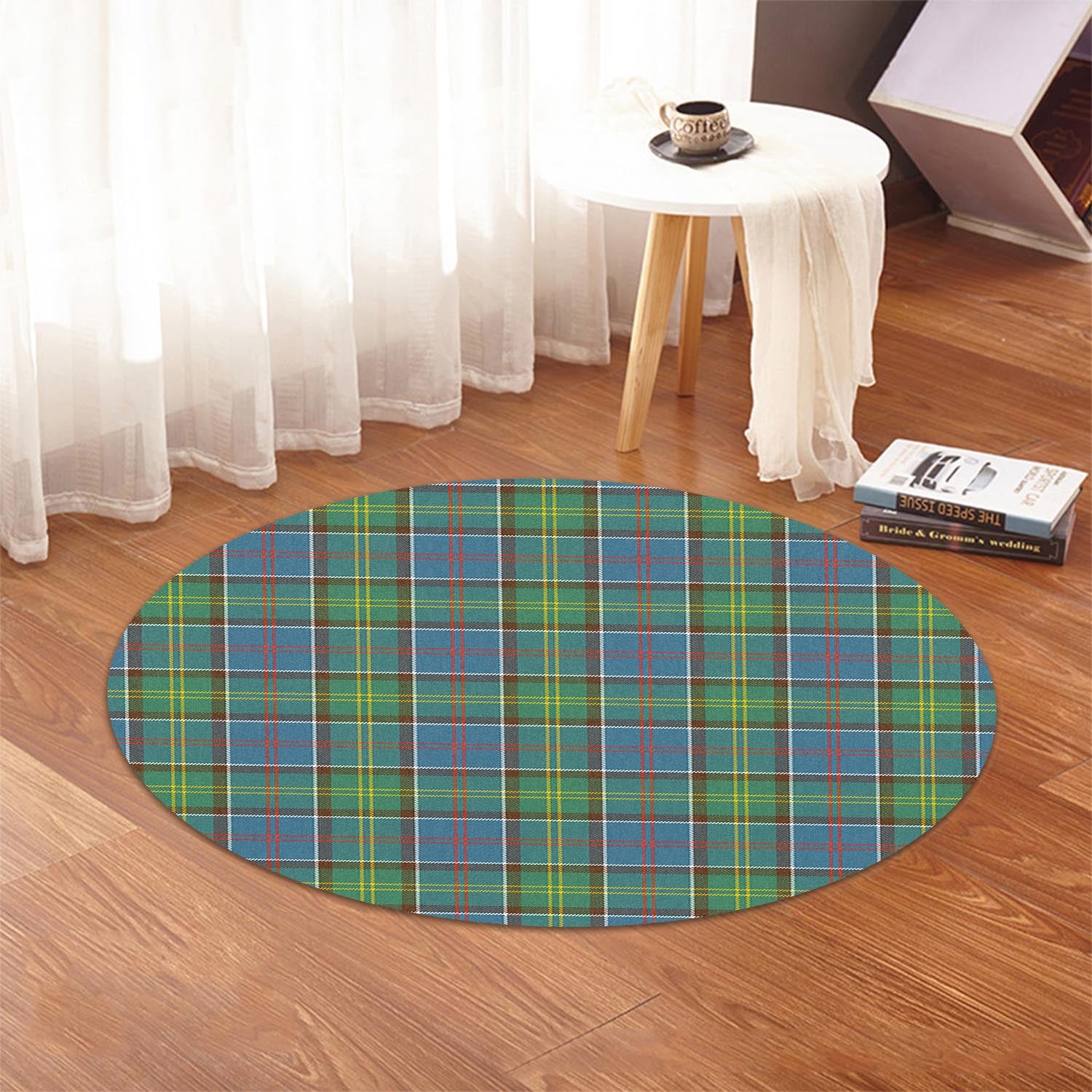 Colville Tartan Round Rug - Tartanvibesclothing