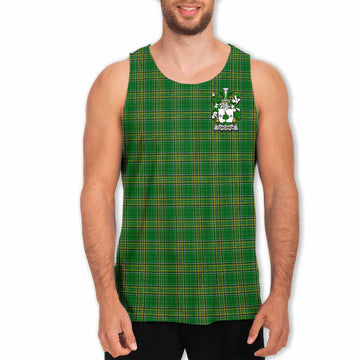 Concanon Irish Clan Tartan Men's Tank Top with Coat of Arms