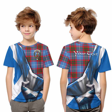 Congilton Tartan Kid T-Shirt with Family Crest Scotland Patriotic Style