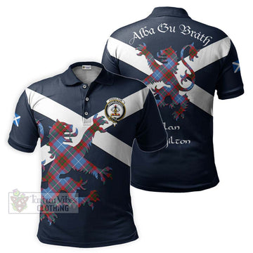 Congilton Tartan Lion Rampant Polo Shirt Proudly Display Your Heritage with Alba Gu Brath and Clan Name