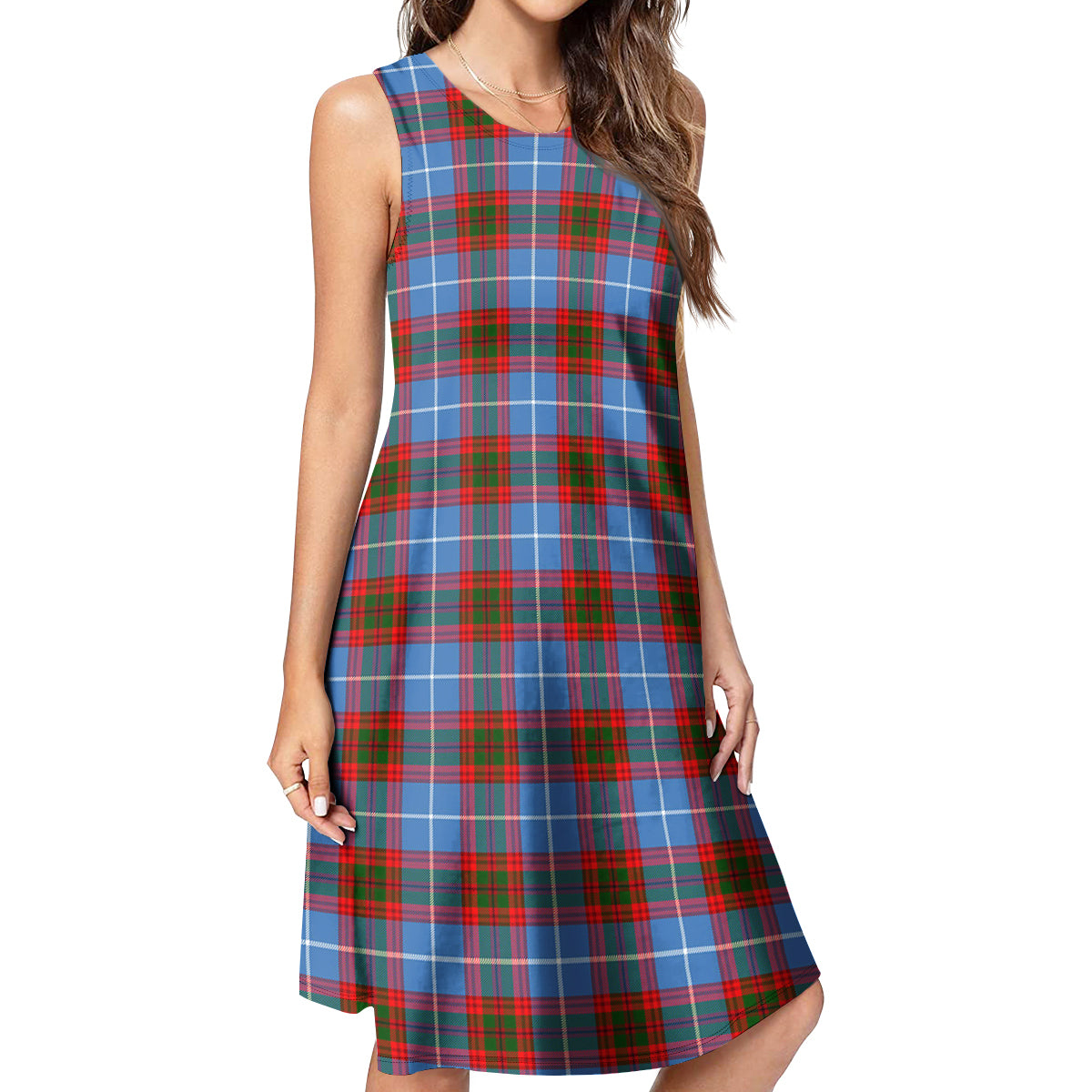 Congilton Tartan Womens Casual Dresses - Tartanvibesclothing