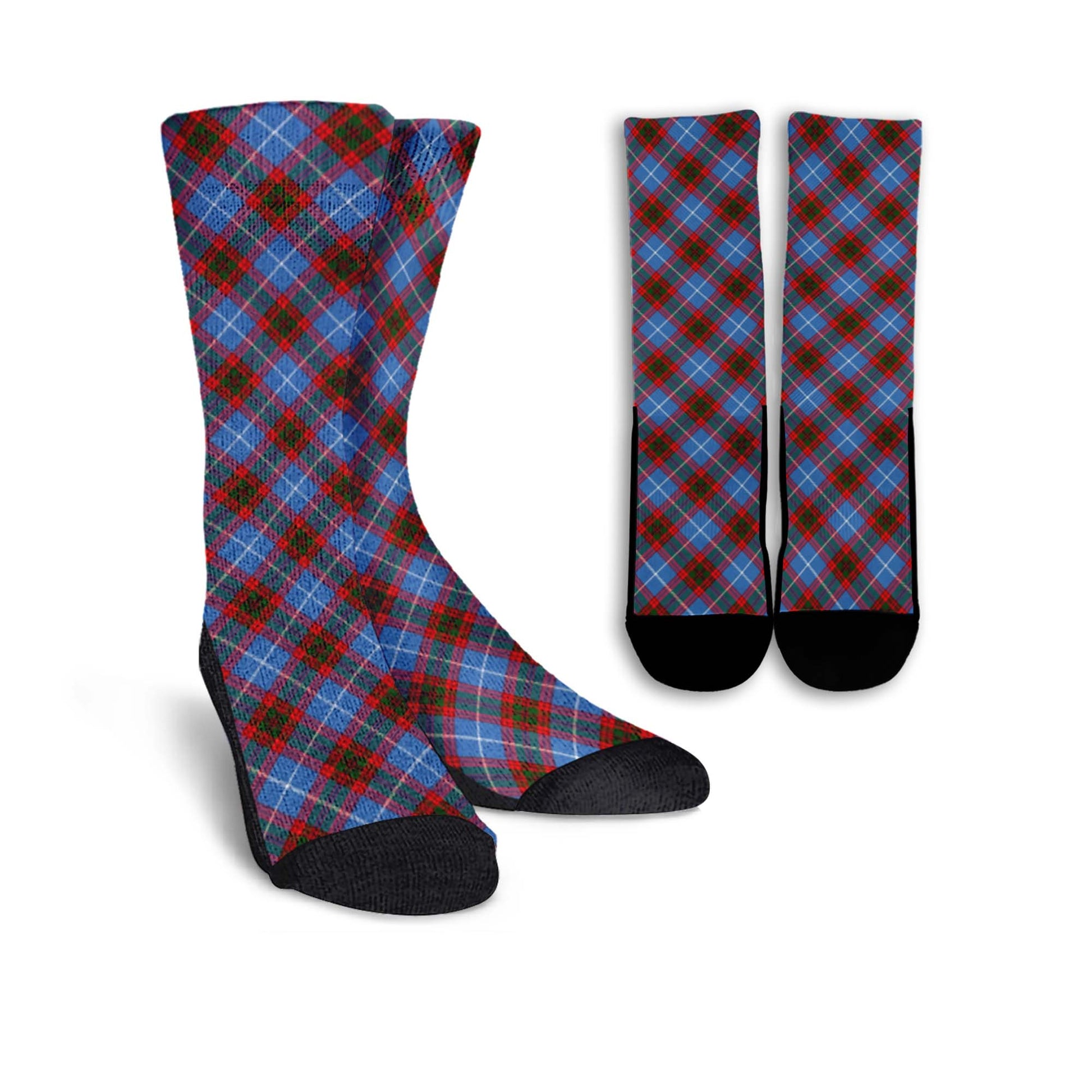 Congilton Tartan Crew Socks Cross Tartan Style - Tartanvibesclothing