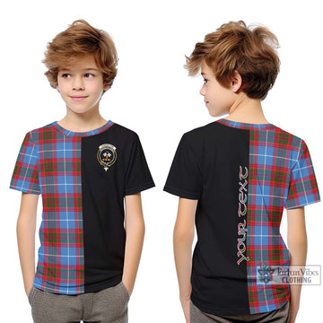 Congilton Tartan Kid T-Shirt with Family Crest and Half Of Me Style Youth XL Size14 - Tartan Vibes Clothing