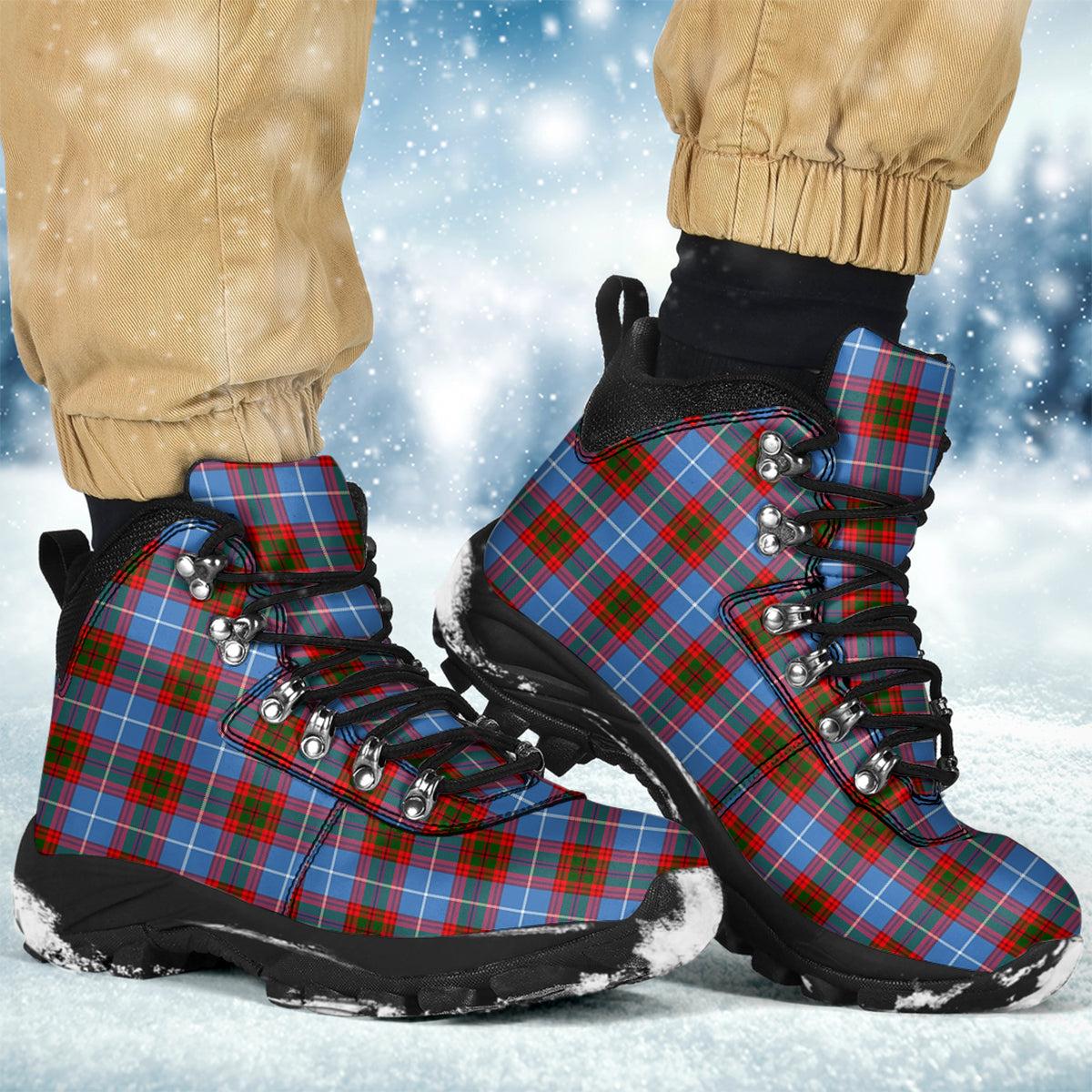 Congilton Tartan Alpine Boots - Tartanvibesclothing