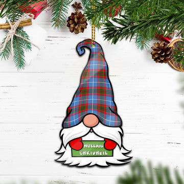 Congilton Gnome Christmas Ornament with His Tartan Christmas Hat