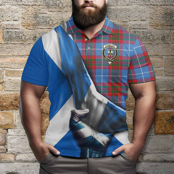 Congilton Tartan Polo Shirt with Family Crest Scotland Patriotic Style