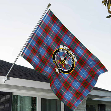 Congilton Tartan House Flag with Family Crest