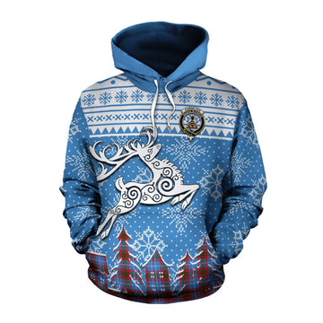 Congilton Clan Christmas Cotton Hoodie Celtic Reindeer Style