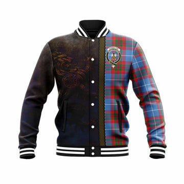 Congilton Tartan Family Crest Baseball Jacket Alba Gu Brath Be Brave Lion Ancient Style Unisex - Tartan Vibes Clothing