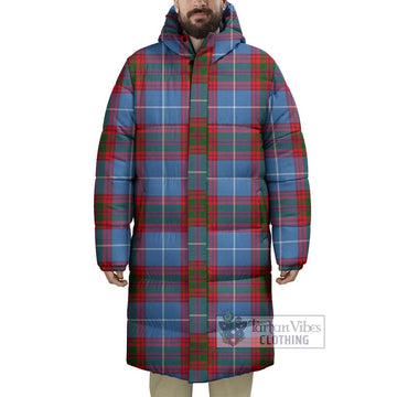 Congilton Tartan Long Down Jacket