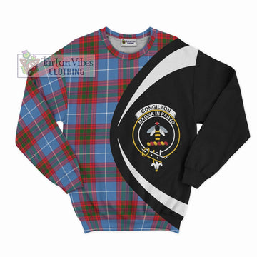 Congilton Tartan Sweatshirt with Family Crest Circle Style