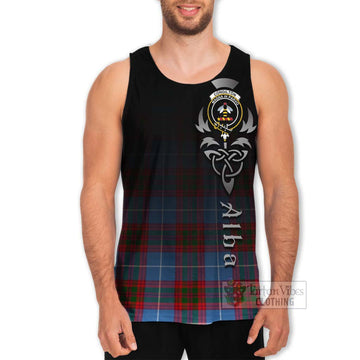 Congilton Tartan Men's Tank Top Featuring Alba Gu Brath Family Crest Celtic Inspired