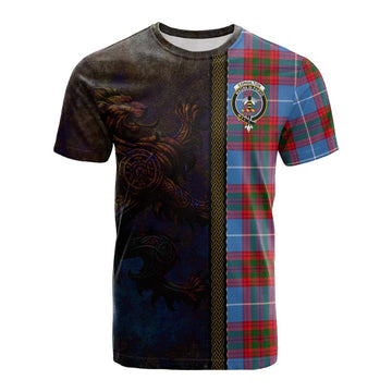 Congilton Tartan Family Crest Cotton T-shirt Alba Gu Brath Be Brave Lion Ancient Style Kid's Shirt - Tartan Vibes Clothing