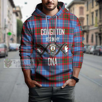 Congilton Tartan Hoodie with Family Crest DNA In Me Style