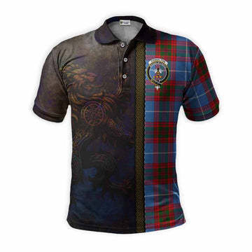 Congilton Tartan Family Crest Polo Shirt Alba Gu Brath Be Brave Lion Ancient Style Kid - Tartan Vibes Clothing