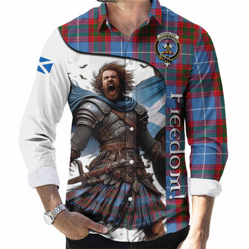 Congilton Crest Tartan Long Sleeve Button Shirt Inspired by the Freedom of Scottish Warrior