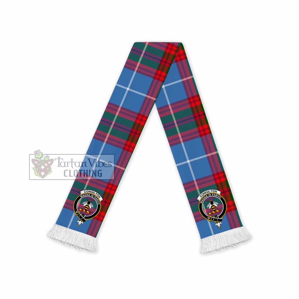 Congilton Tartan Ruffneck Scarf with Family Crest - Tartan Vibes Clothing
