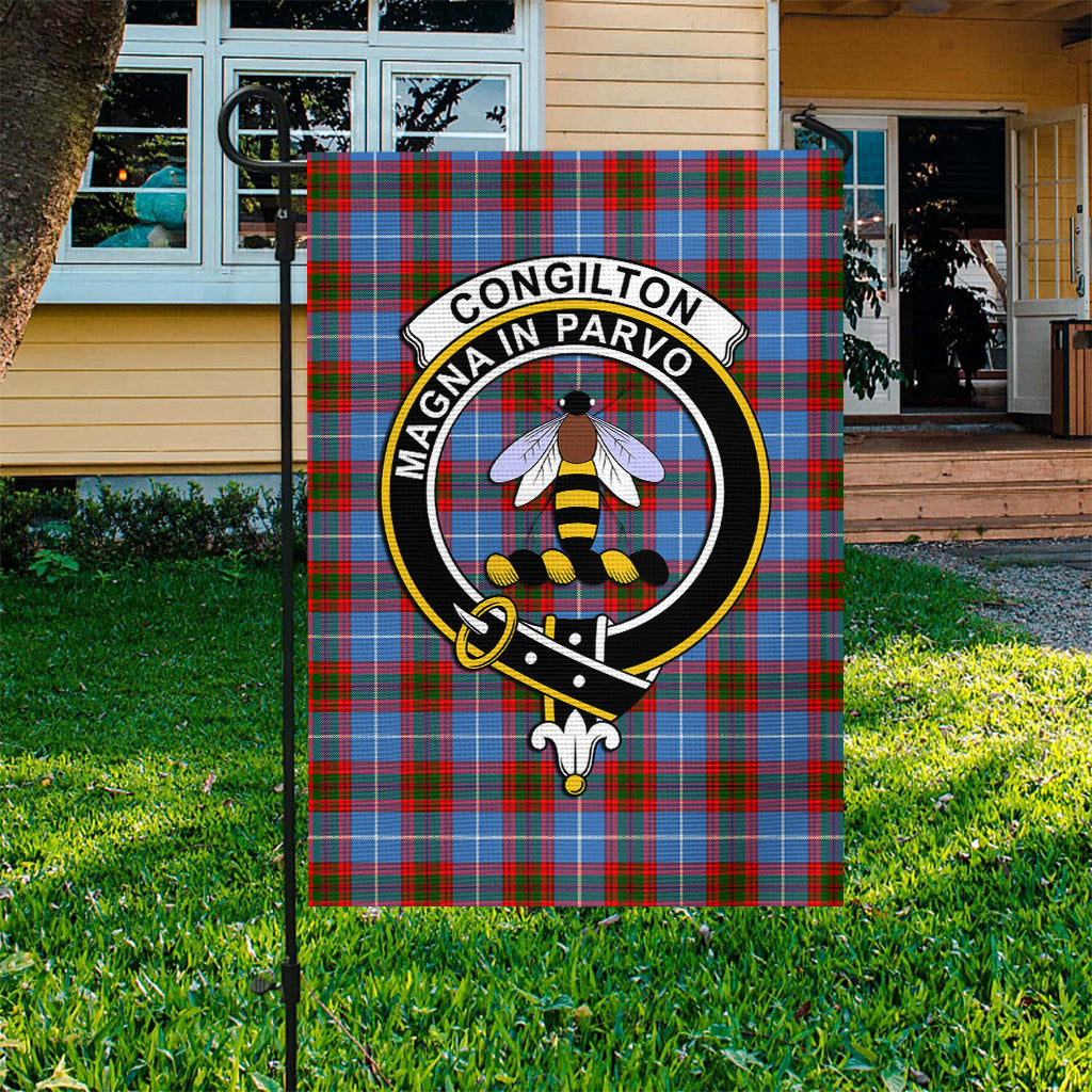 congilton-tartan-flag-with-family-crest