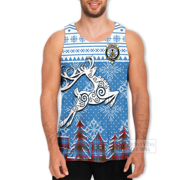 Congilton Clan Christmas Men's Tank Top Celtic Reindeer Style