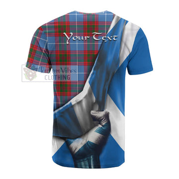 Congilton Tartan Cotton T-shirt with Family Crest Scotland Patriotic Style