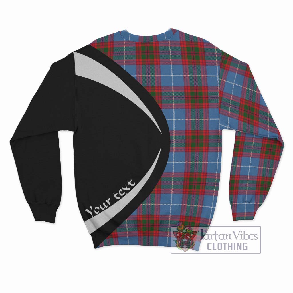 Congilton Tartan Sweatshirt with Family Crest Circle Style - Tartan Vibes Clothing