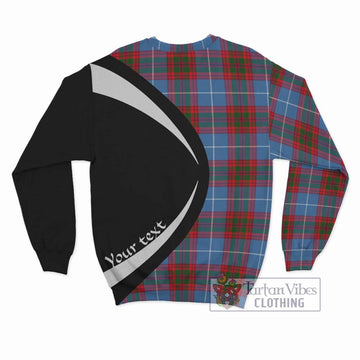 Congilton Tartan Sweatshirt with Family Crest Circle Style