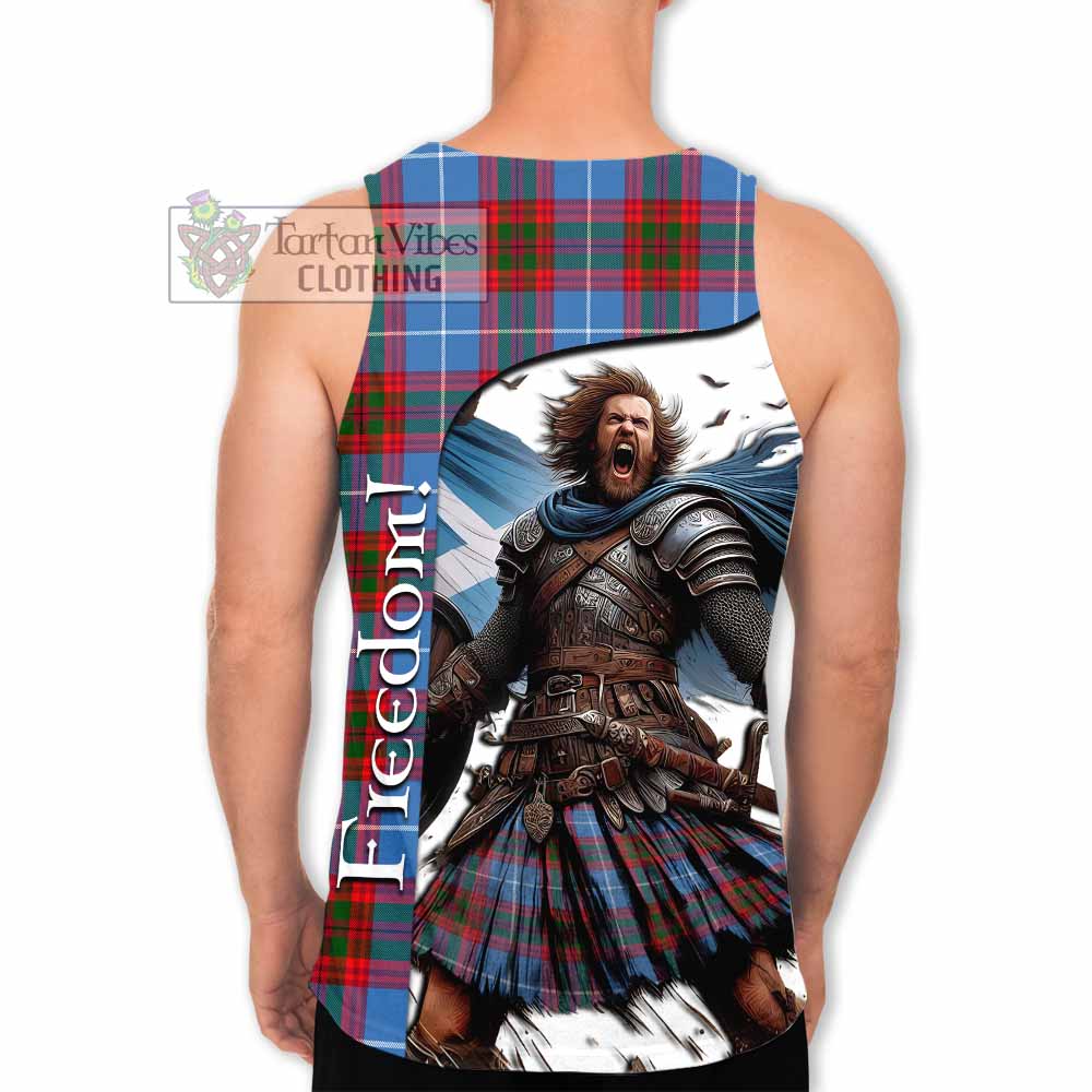 Tartan Vibes Clothing Congilton Crest Tartan Men's Tank Top Inspired by the Freedom of Scottish Warrior