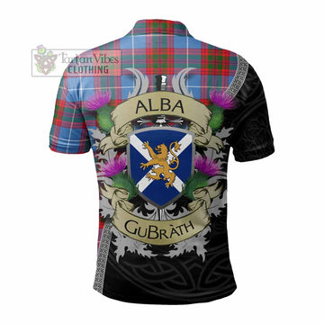Congilton Tartan Family Crest Polo Shirt Lion Rampant Royal Thistle Shield Celtic Inspired - Tartan Vibes Clothing